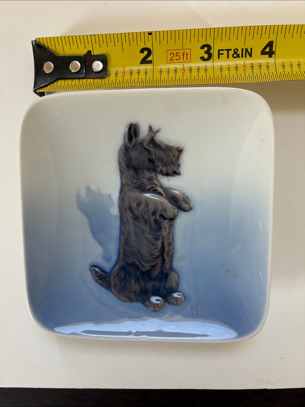 Vintage Royal Copenhagen Scottie Dog Porcelain Dish Trinket 3662 - Picture 3 of 6